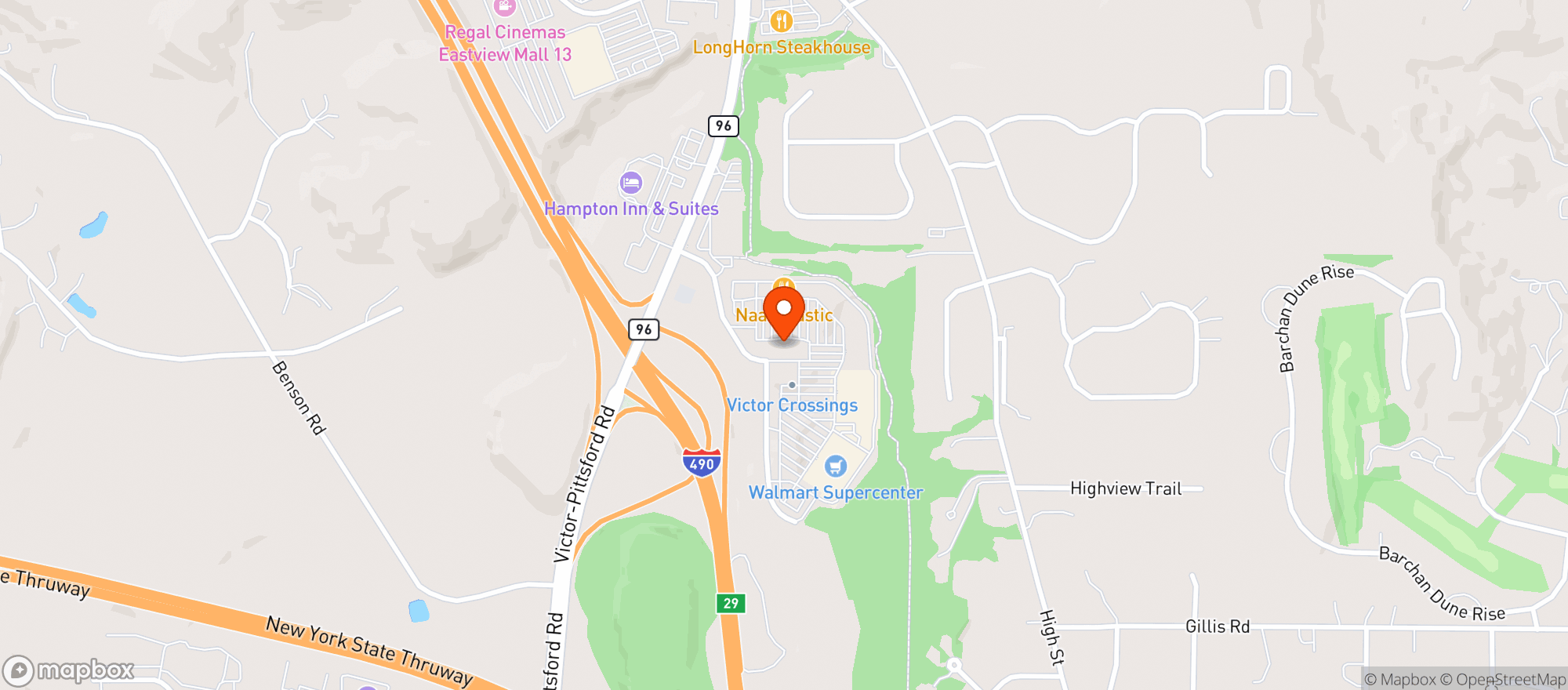 Map showing Gnc