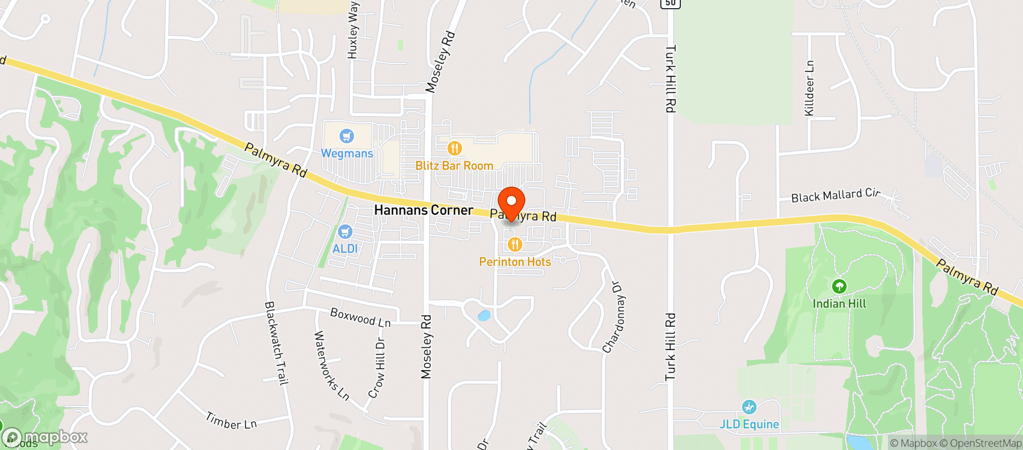 Map showing Perinton Liquors