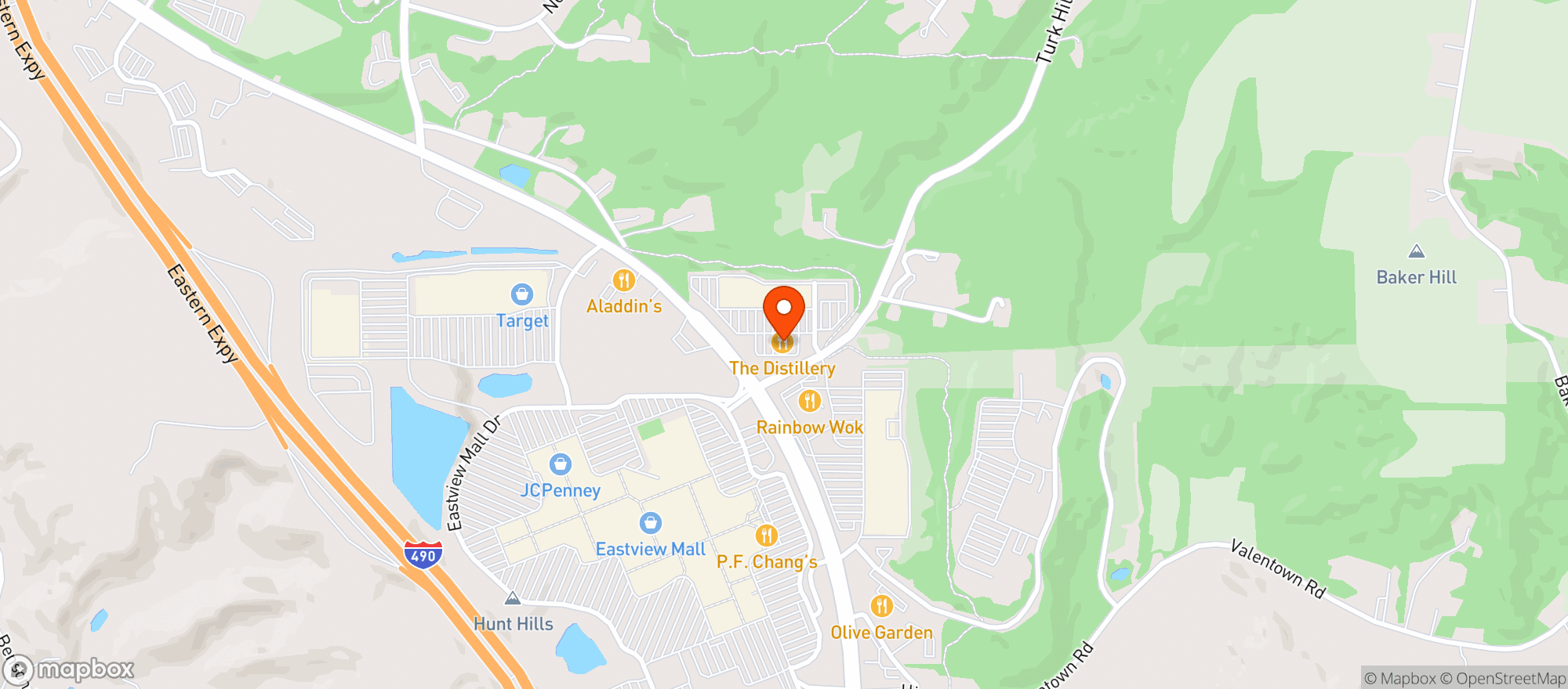 Map showing The Distillery