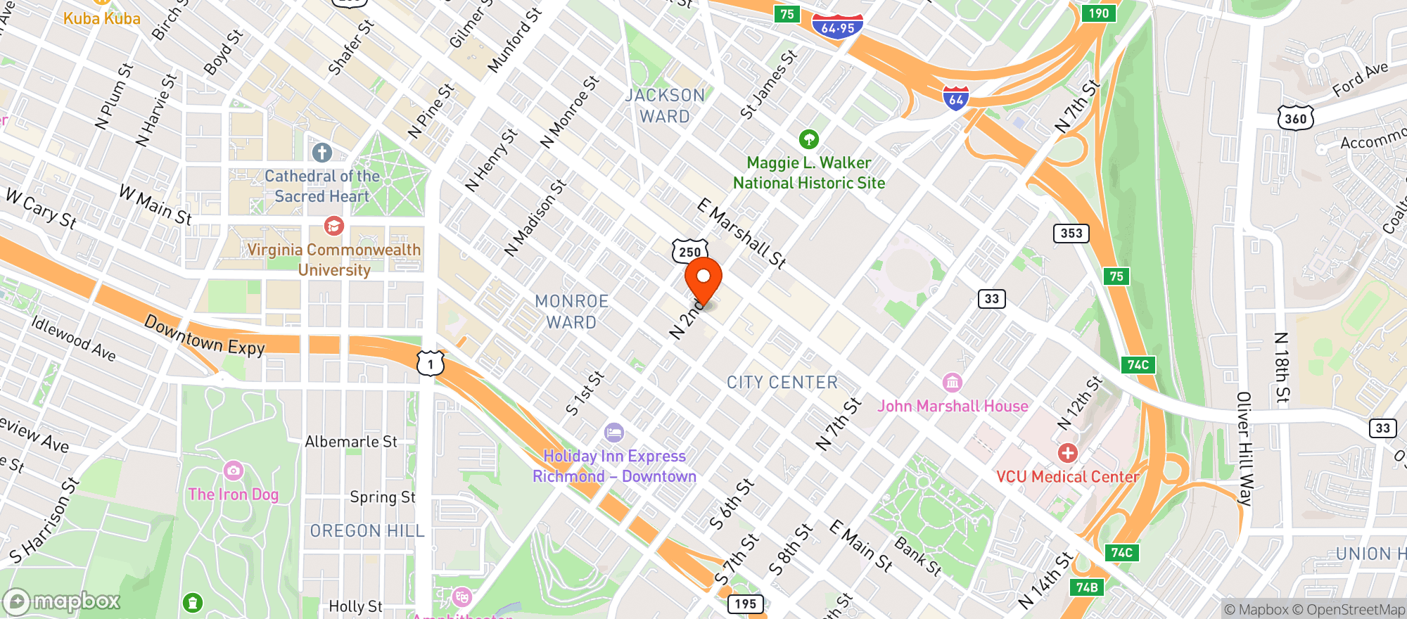 Map showing Ay Caramba