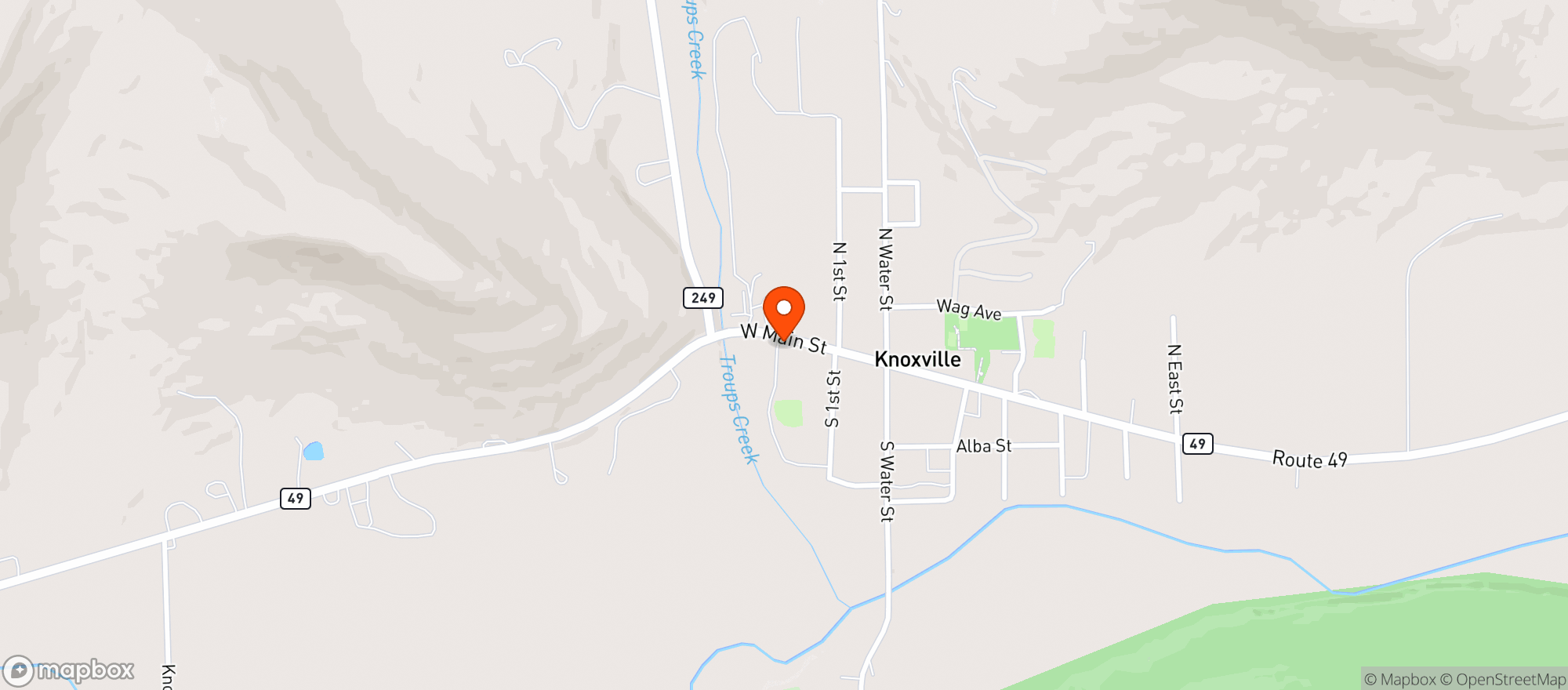 Map showing Payne’s Coffee House
