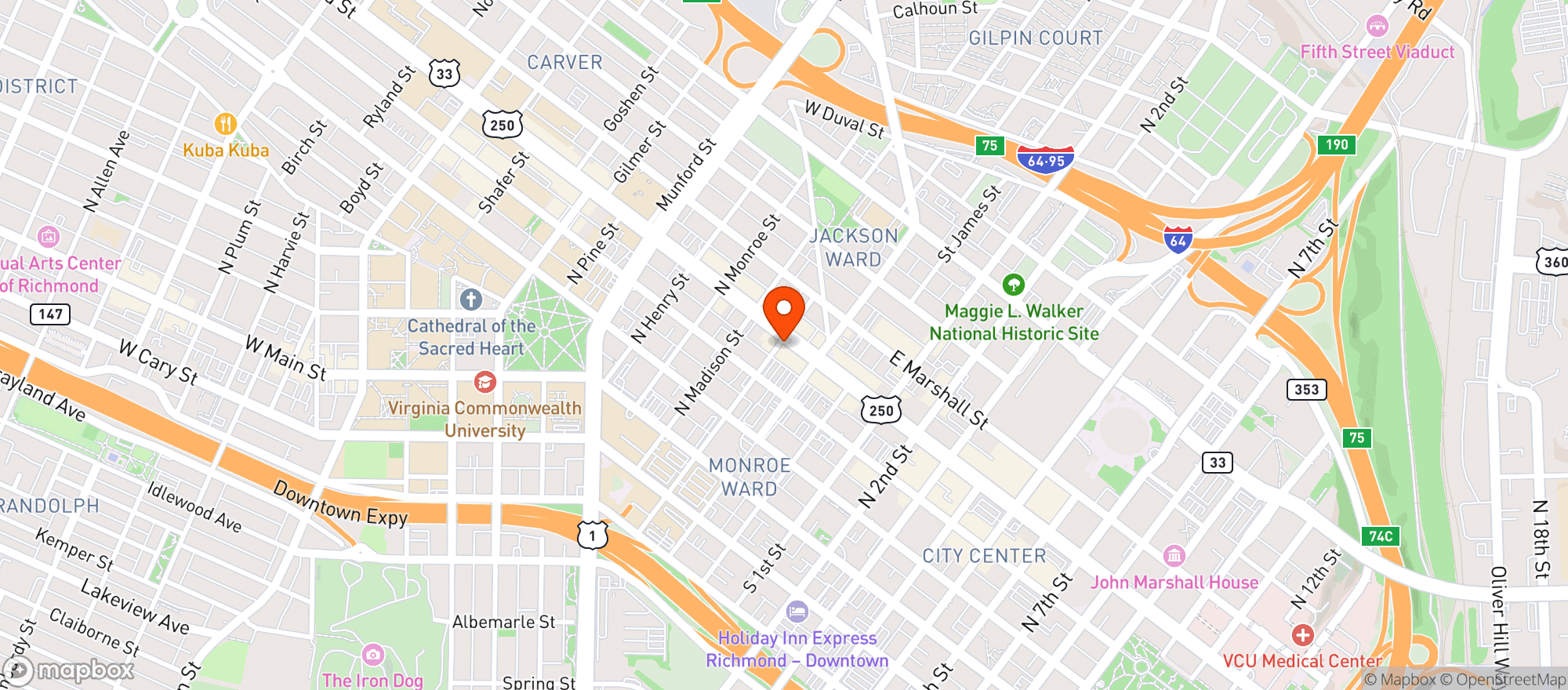 Map showing Bar Solita