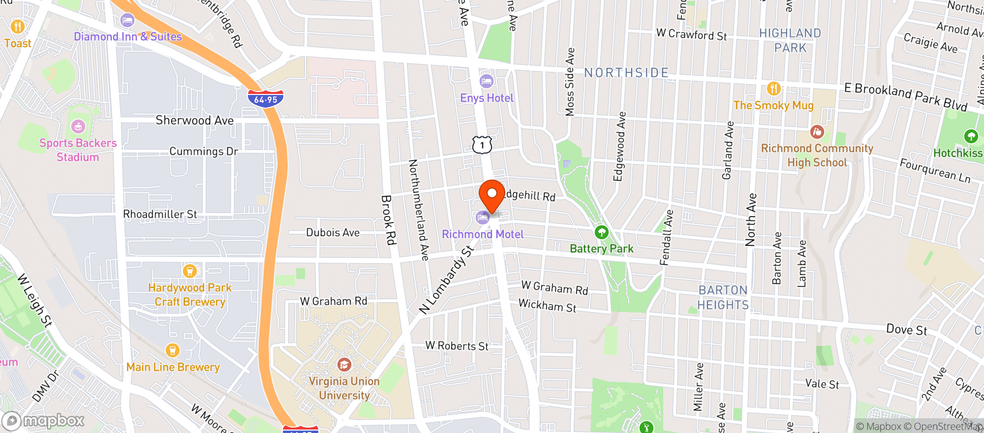 Map showing Ceremony