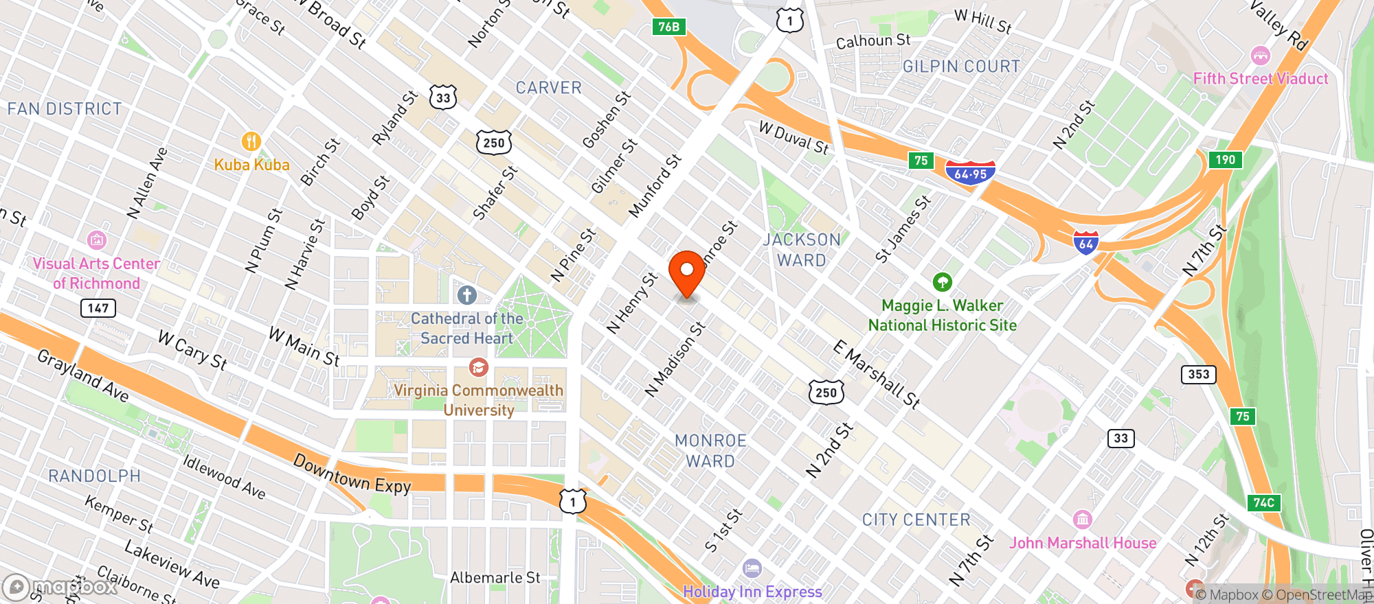 Map showing Black Iris Social Club
