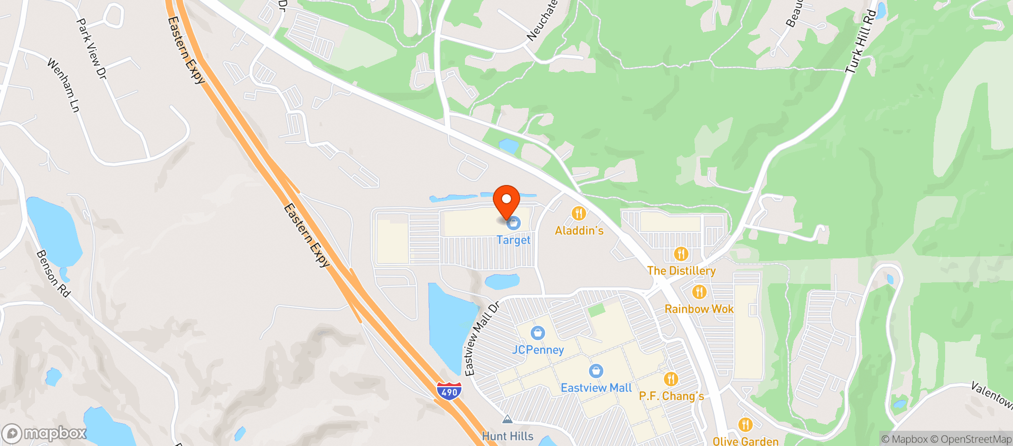 Map showing Target