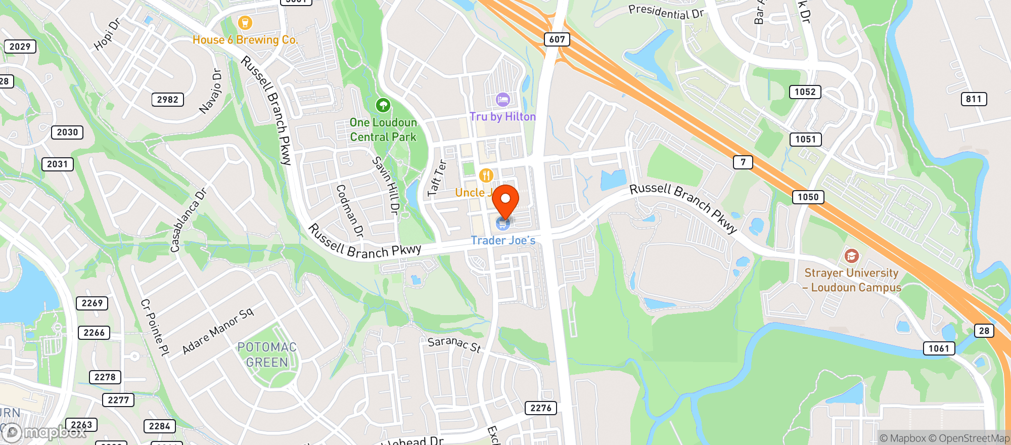 Map showing Trader Joes #619