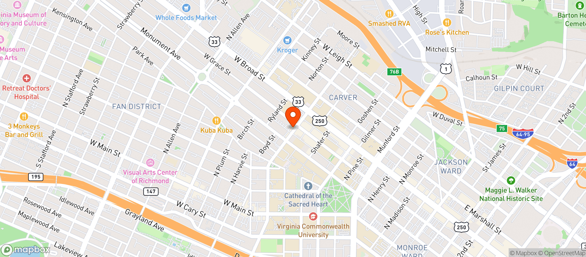 Map showing Village Cafe