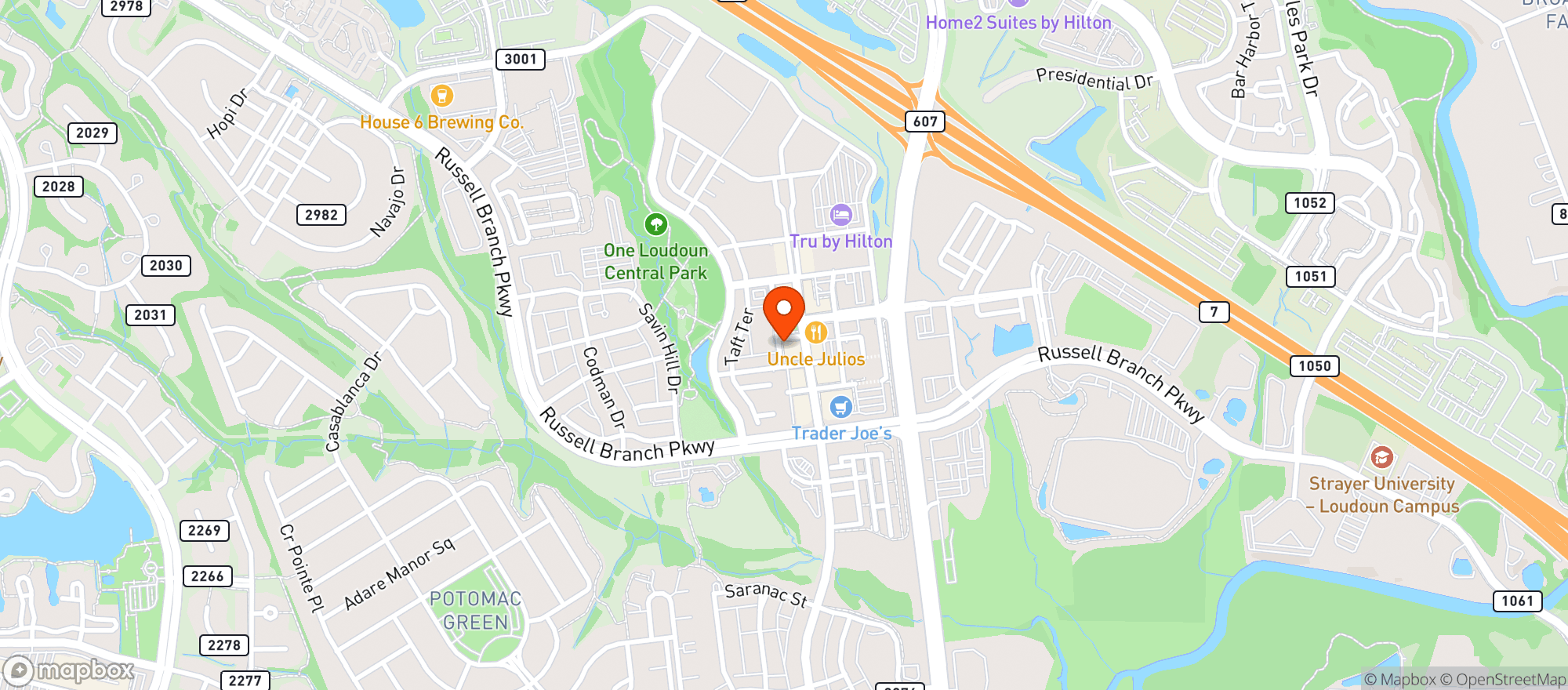 Map showing Bar Louie