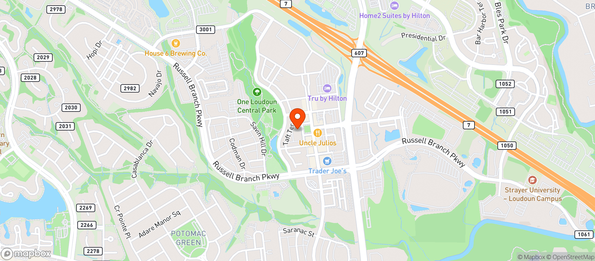 Map showing Alamo Drafthouse Cinema