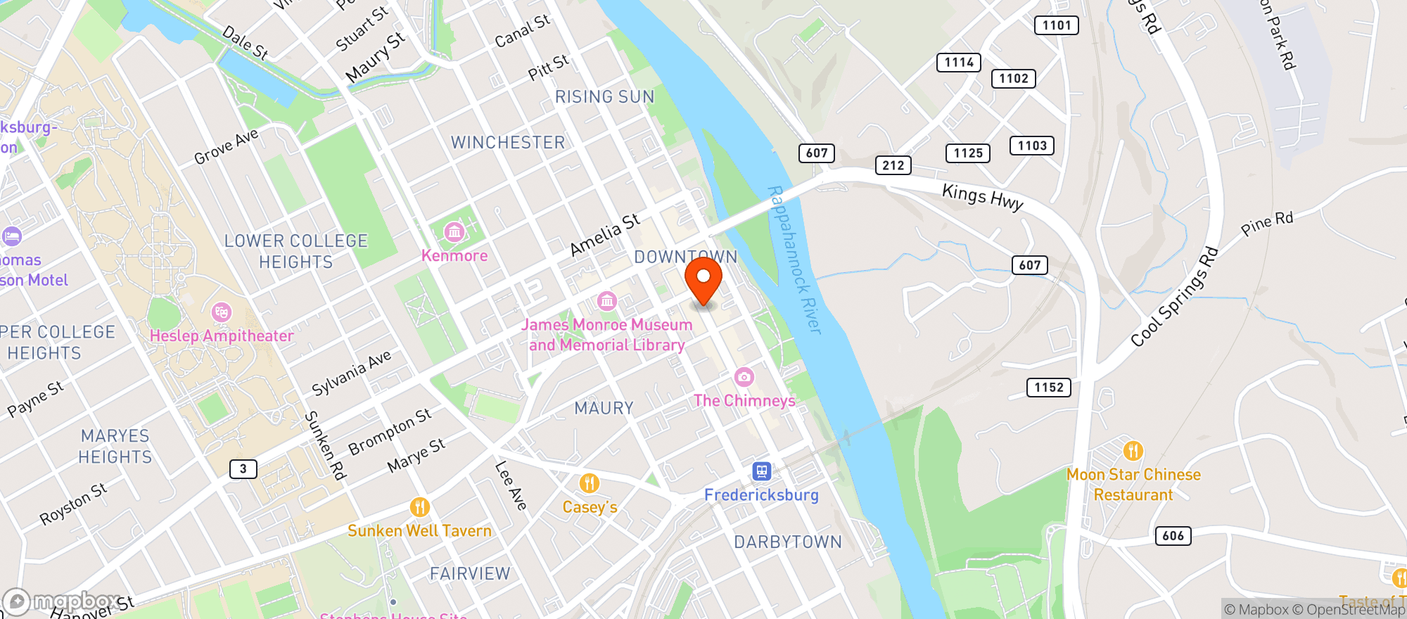 Map showing Spirits