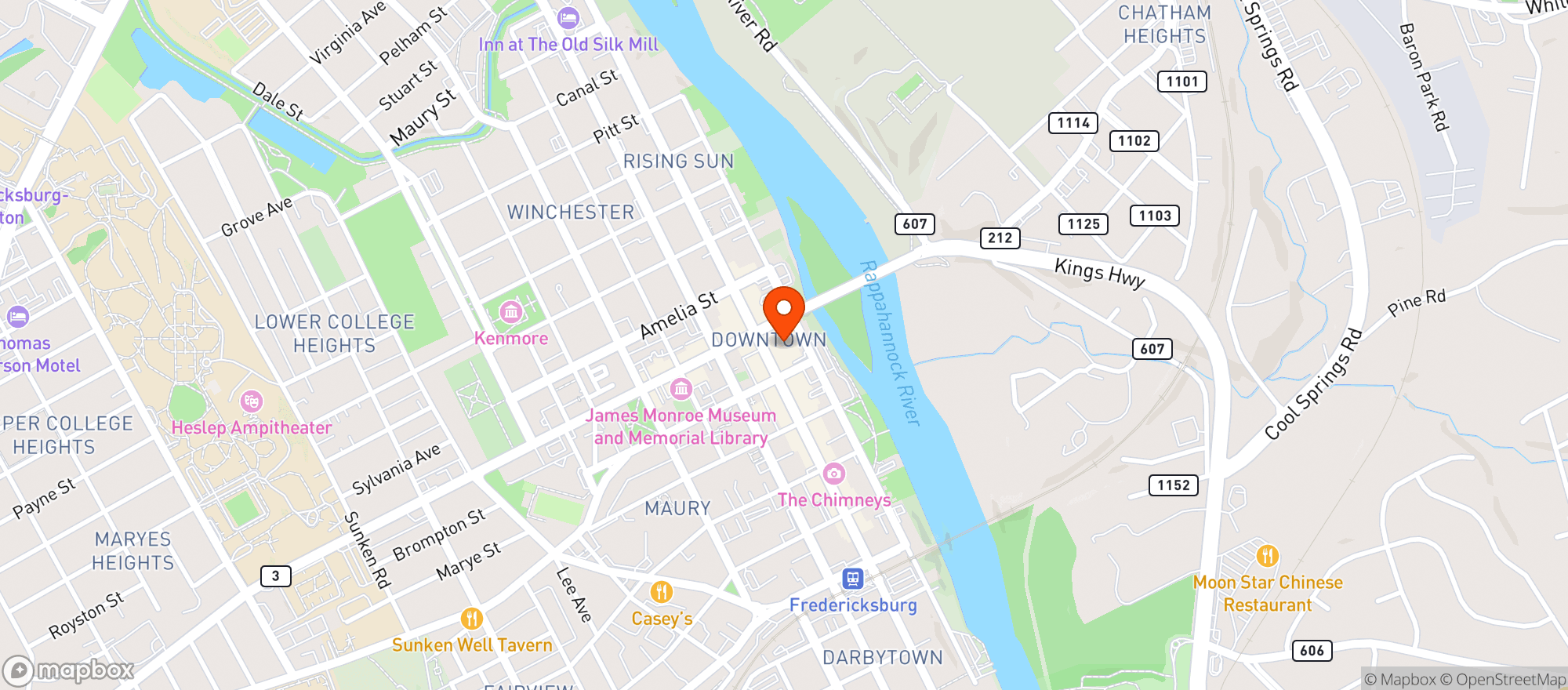 Map showing Capital Ale House