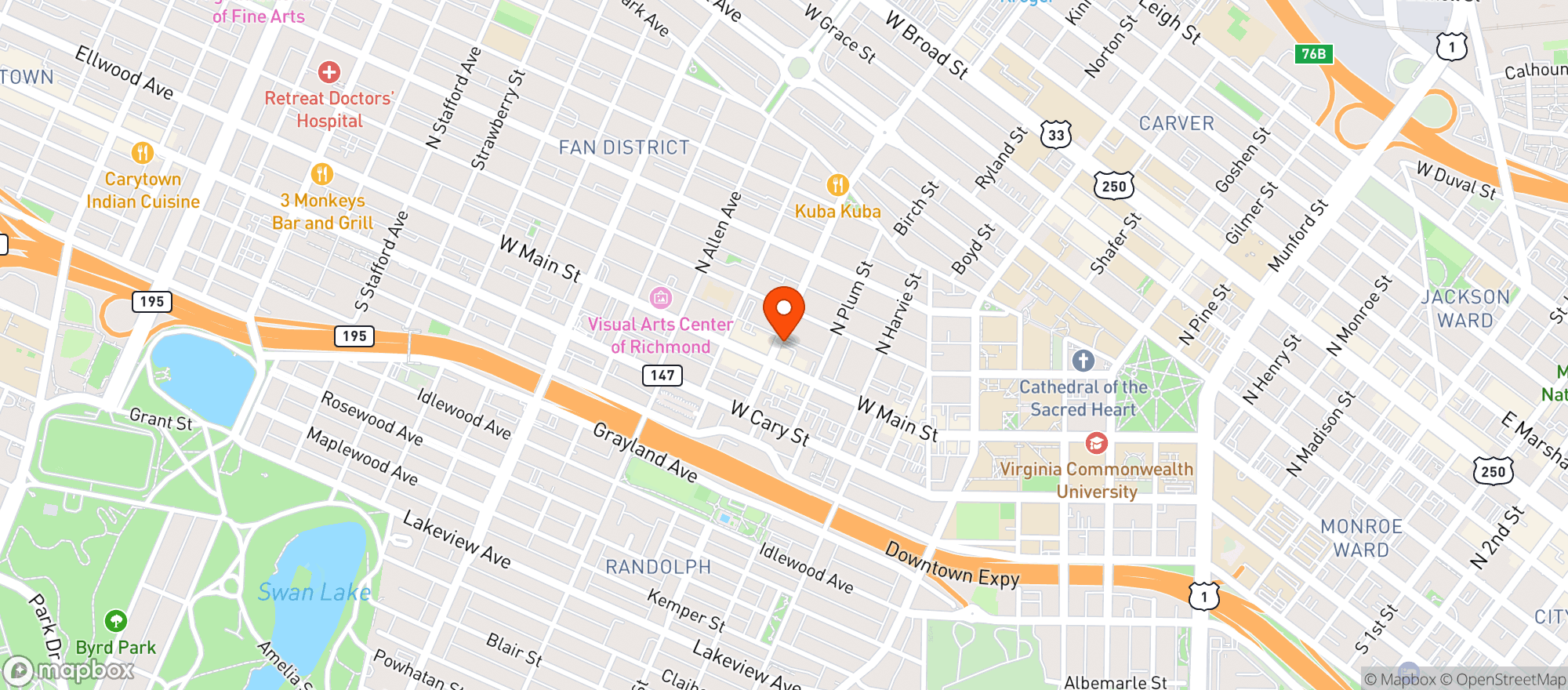 Map showing Ceremony / Less Than
