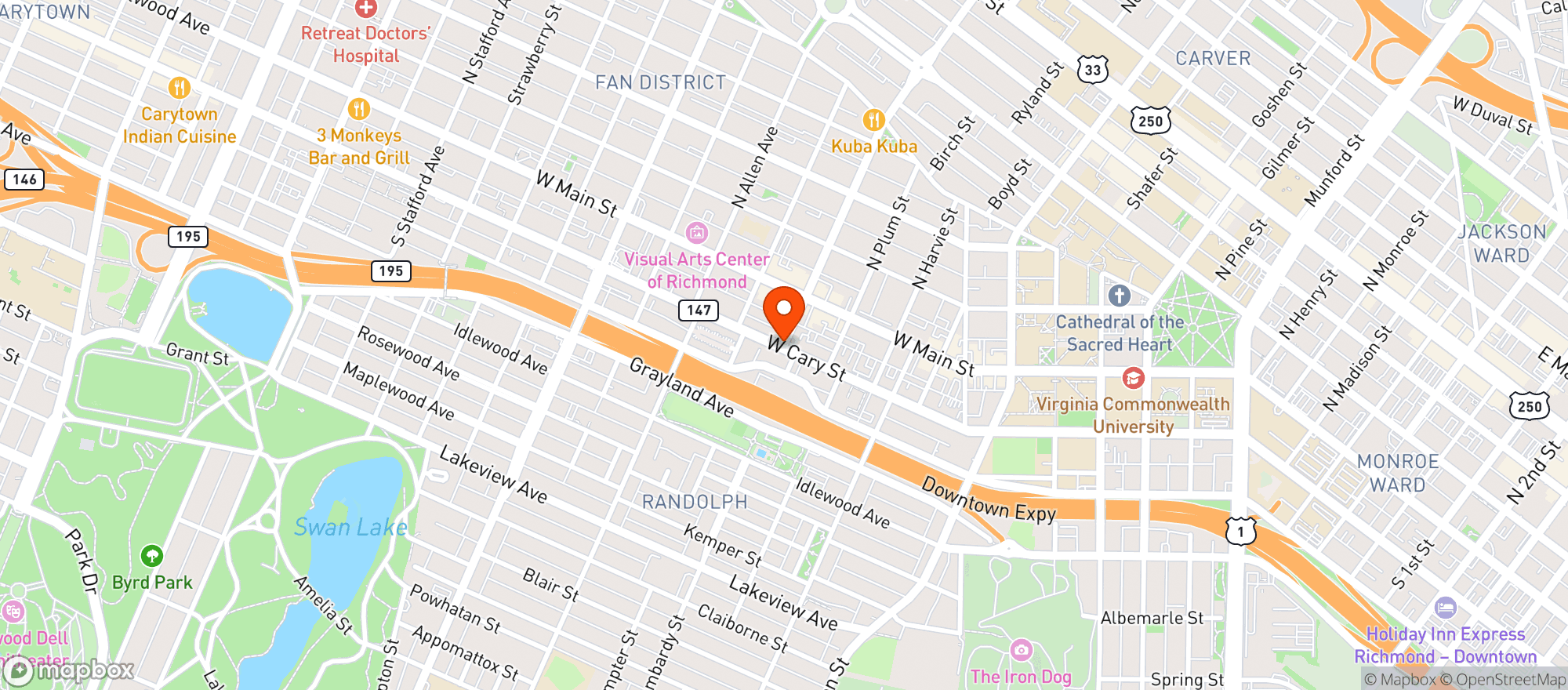 Map showing Susies Esther LLC