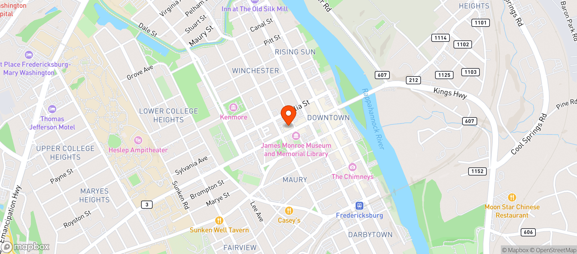 Map showing Stockyards