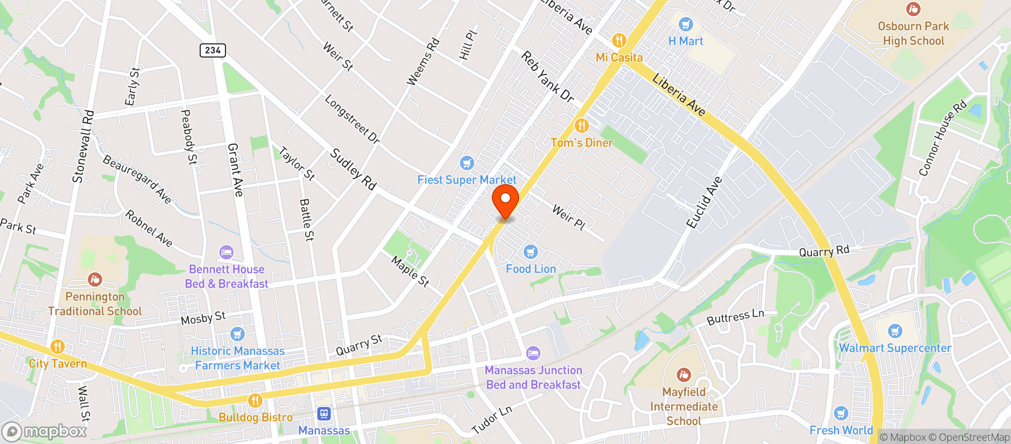 Map showing Food Lion