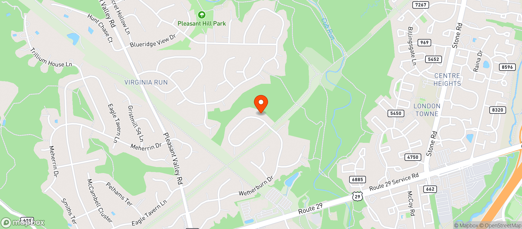 Map showing Frat House