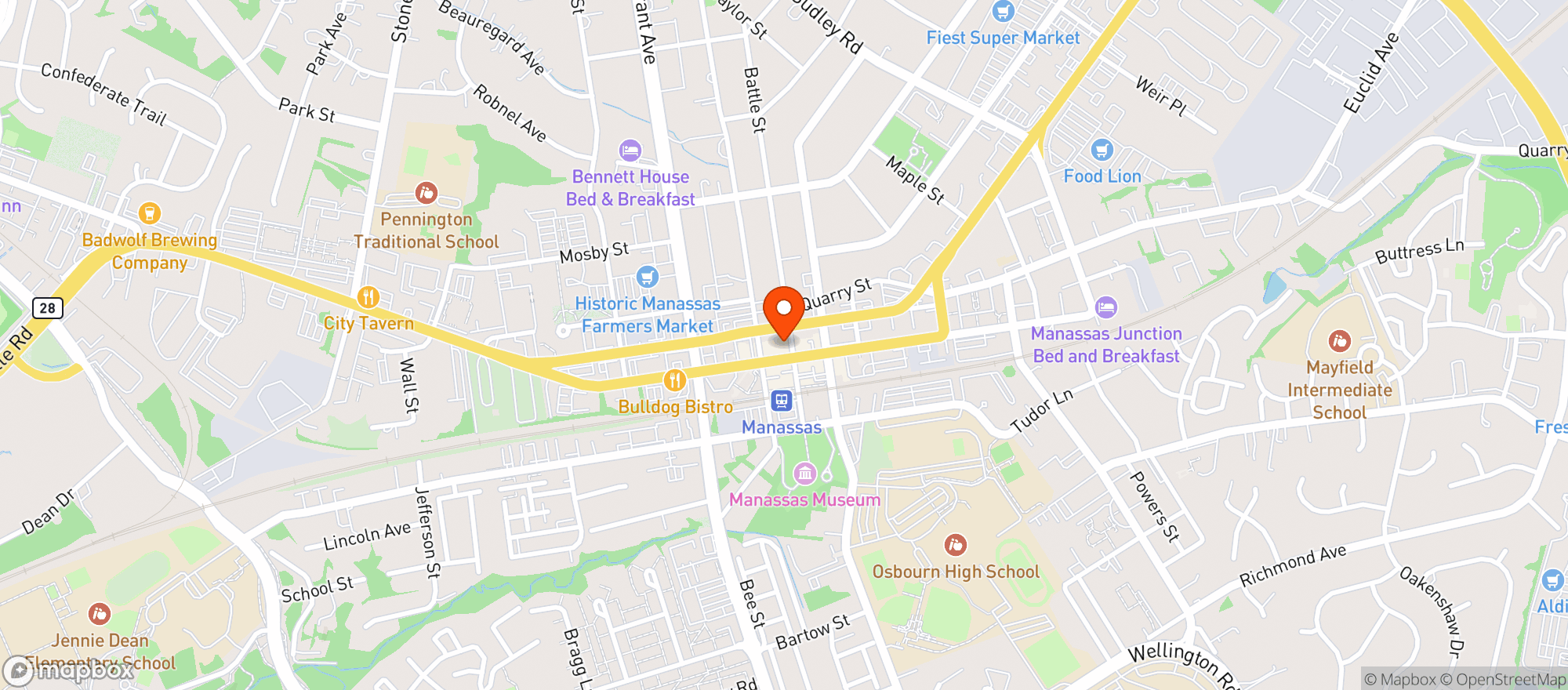 Map showing Public House Kitchen & Brewery