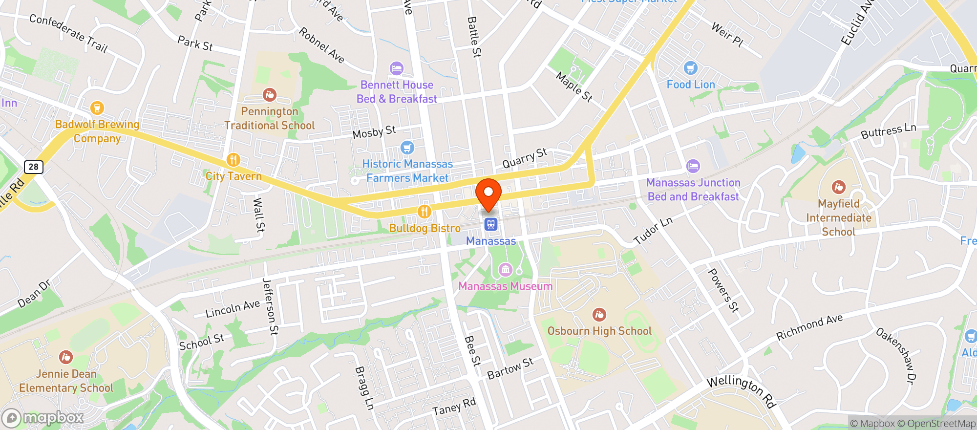 Map showing Jirani Coffeehouse