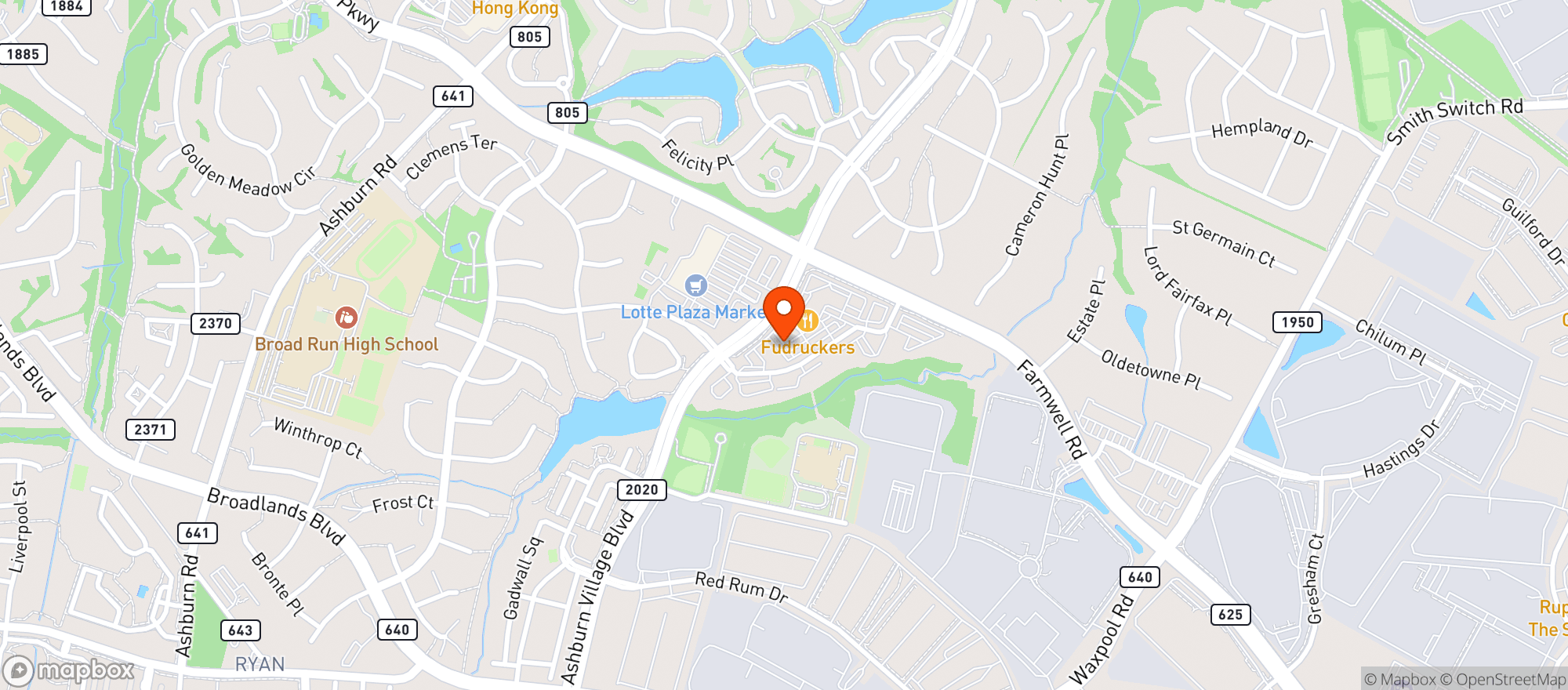 Map showing Gas Mart