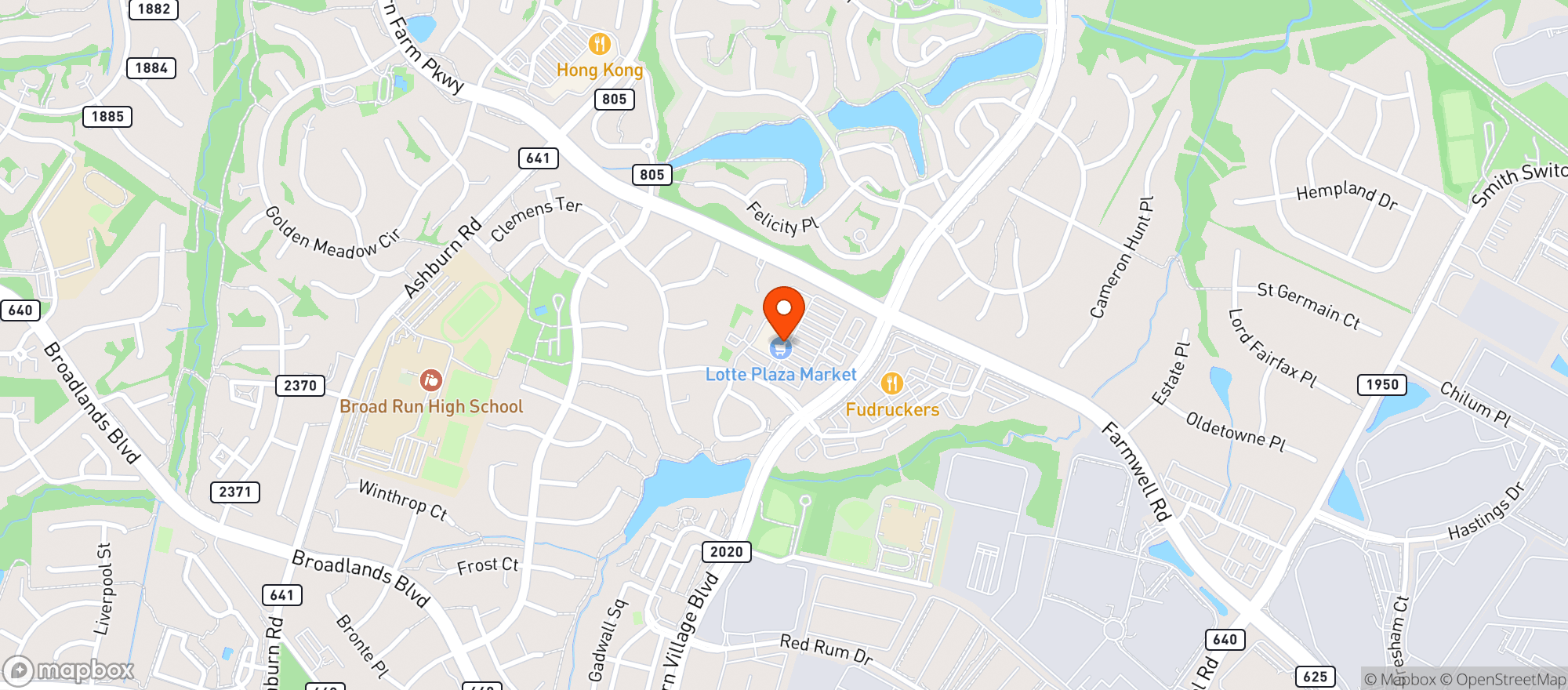 Map showing Gnc
