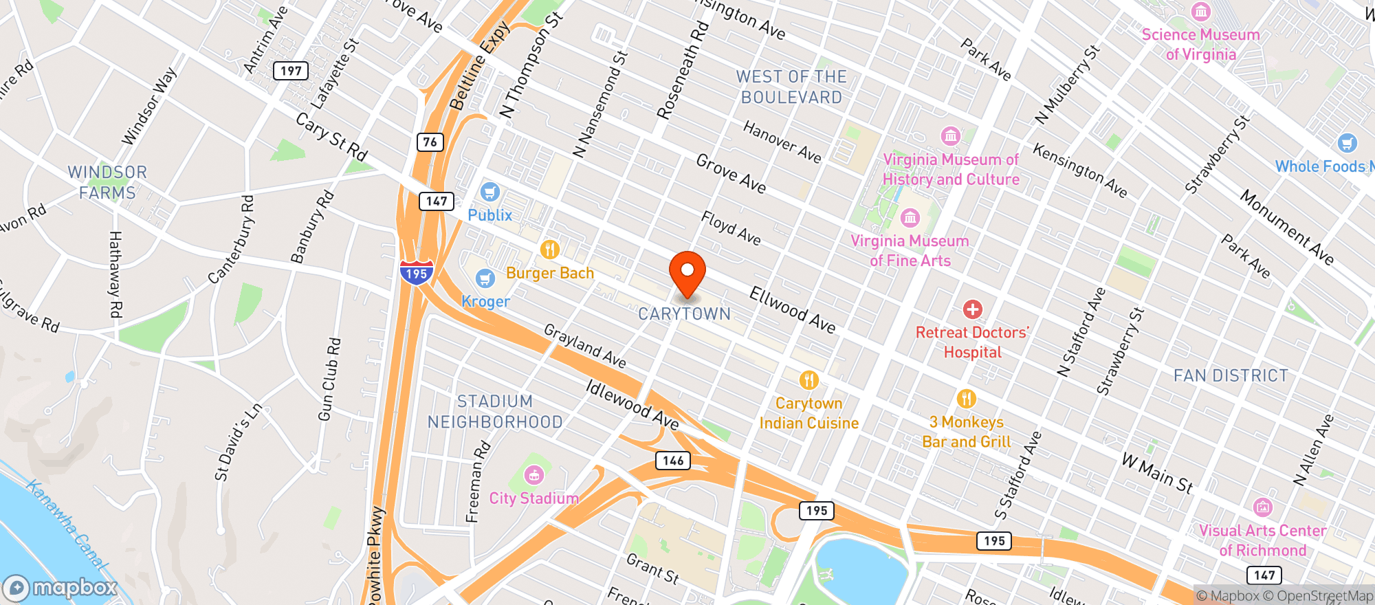 Map showing Can Can
