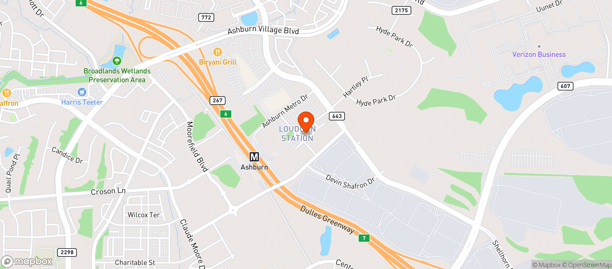 Map showing Amc Starplex Loudoun St #754