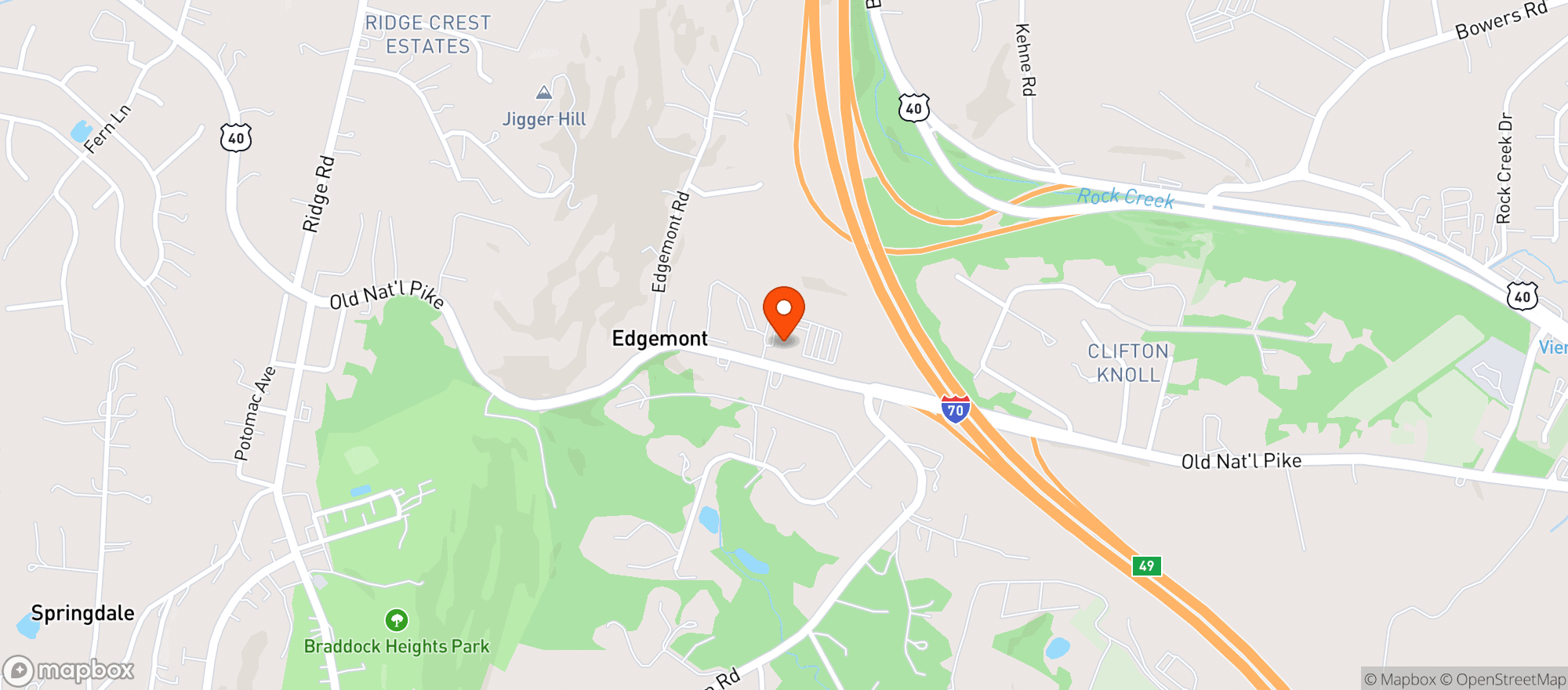Map showing Trout Liquors