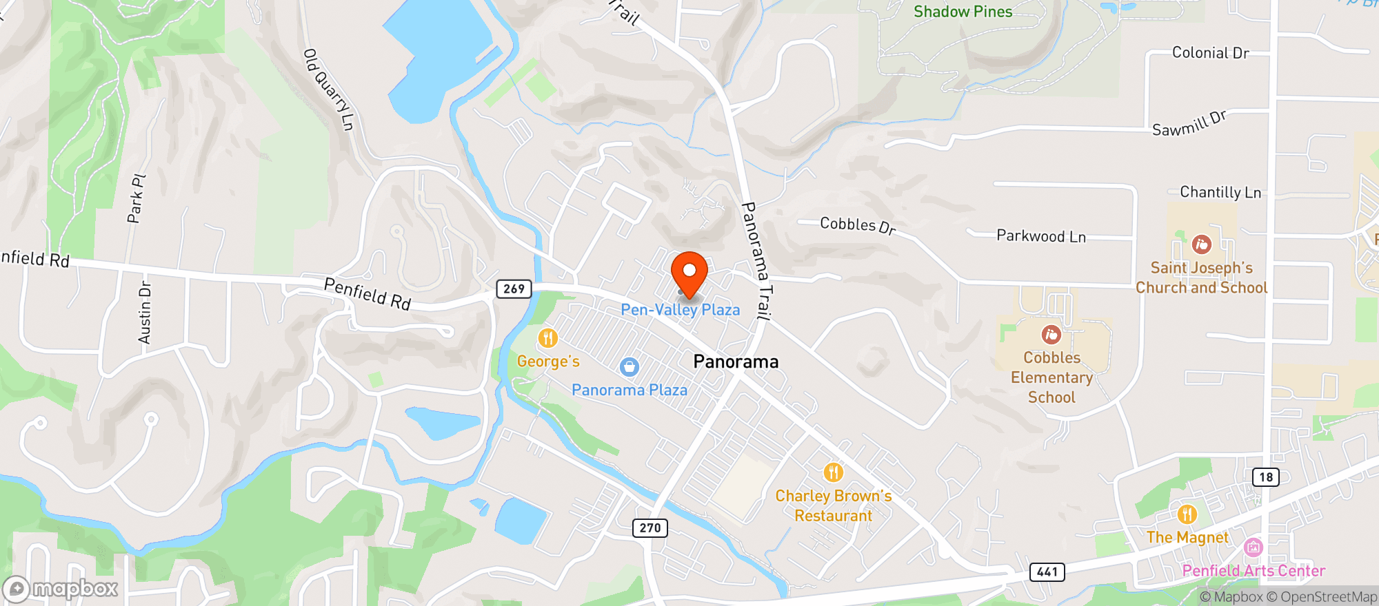 Map showing Chateau Wine & Spirits
