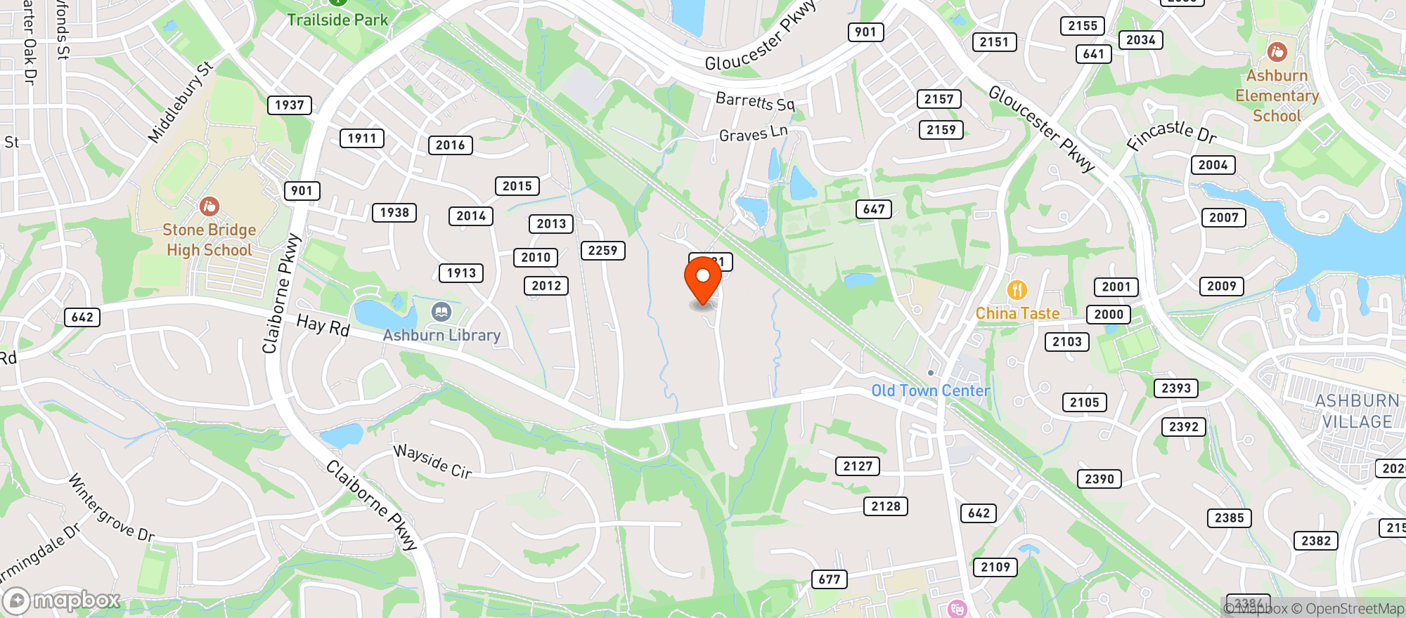 Map showing Talbott Bar