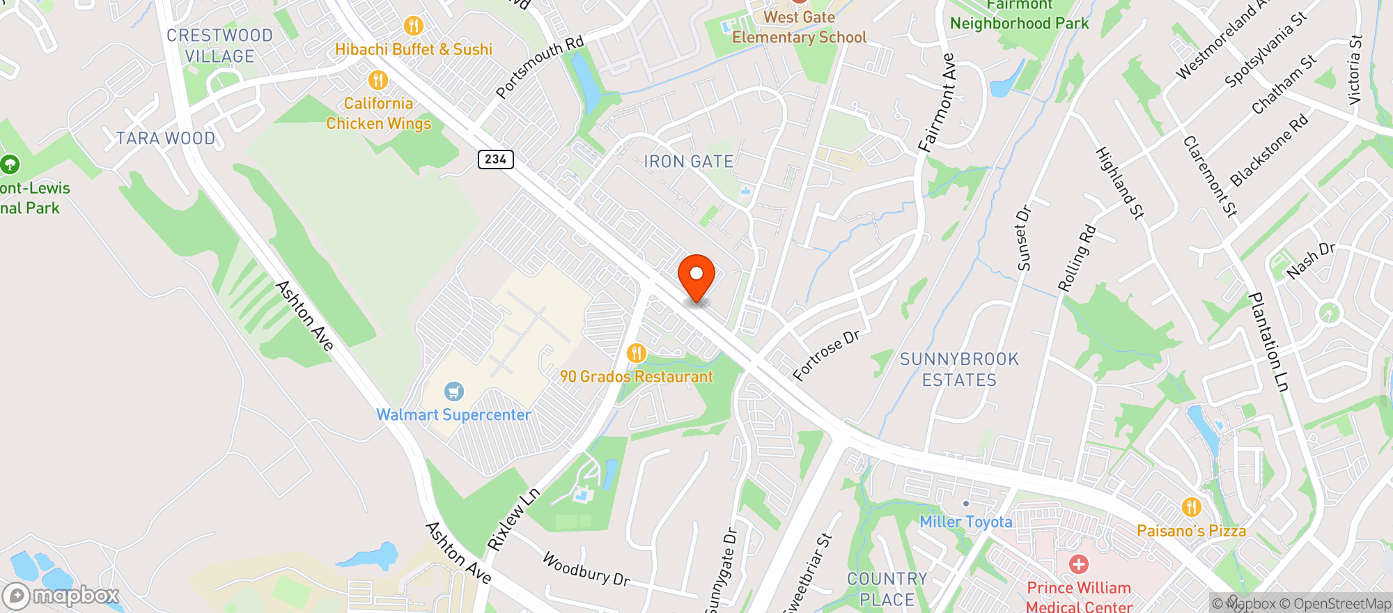Map showing Sprouts Farmers Market