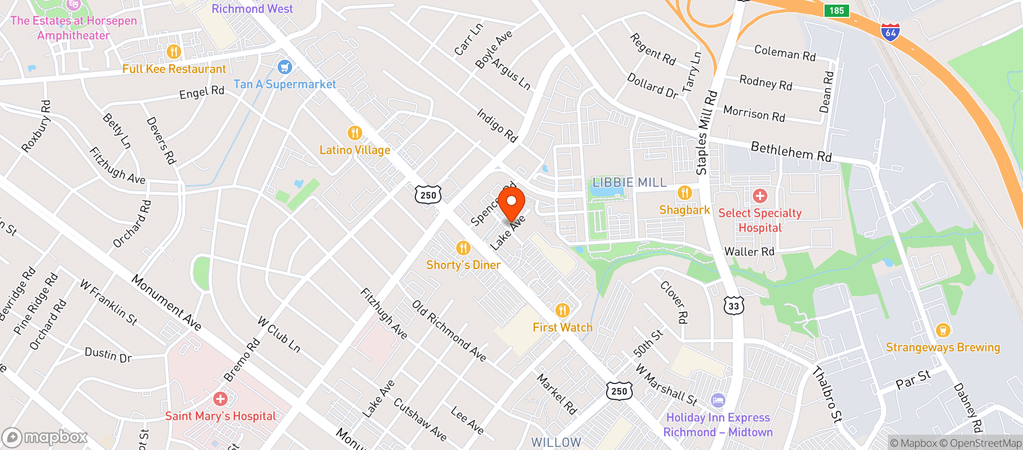 Map showing ZION APOTHECARY