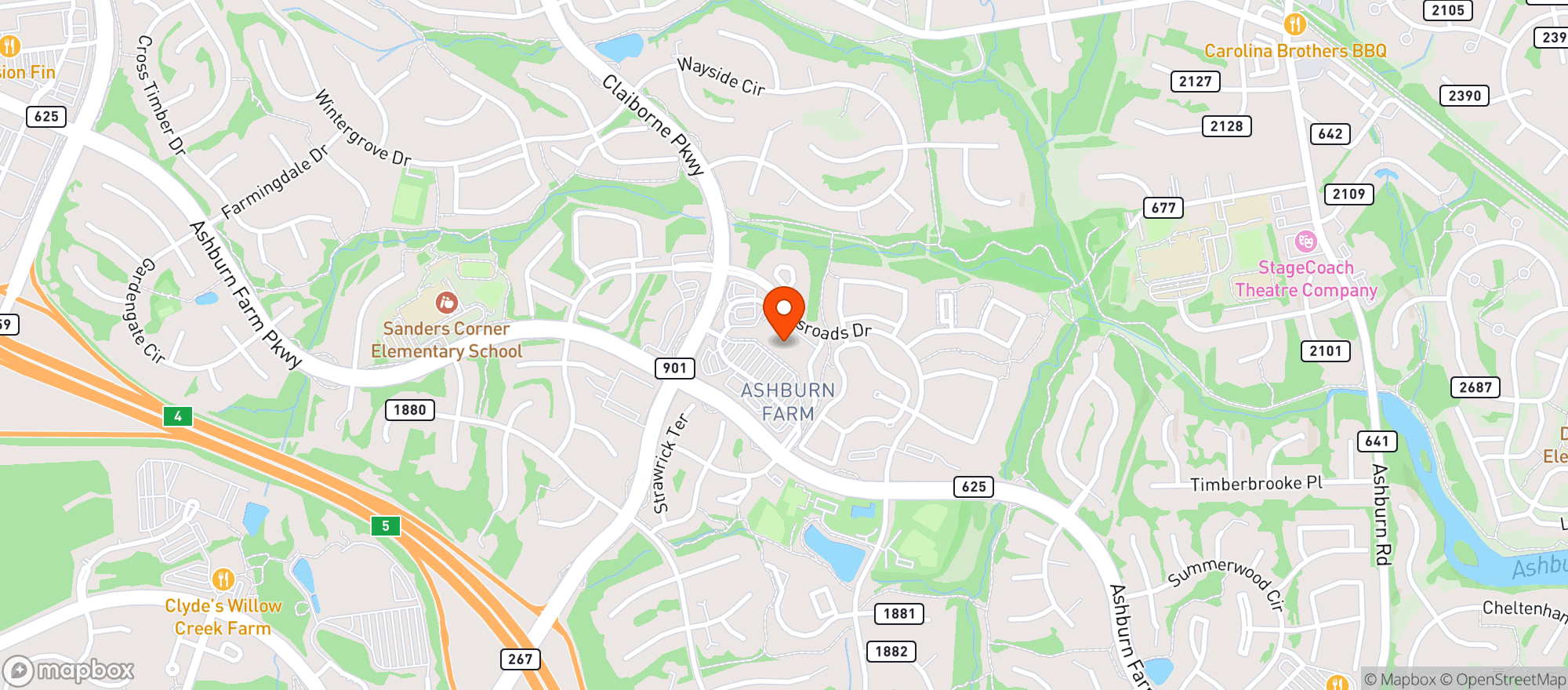 Map showing Giant