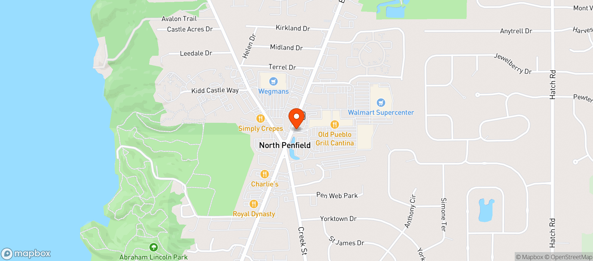 Map showing Baytowne Wine & Spirits