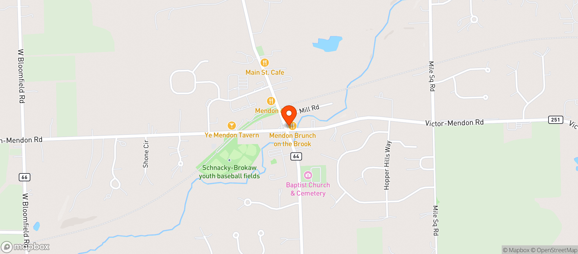 Map showing Cottage Hotel