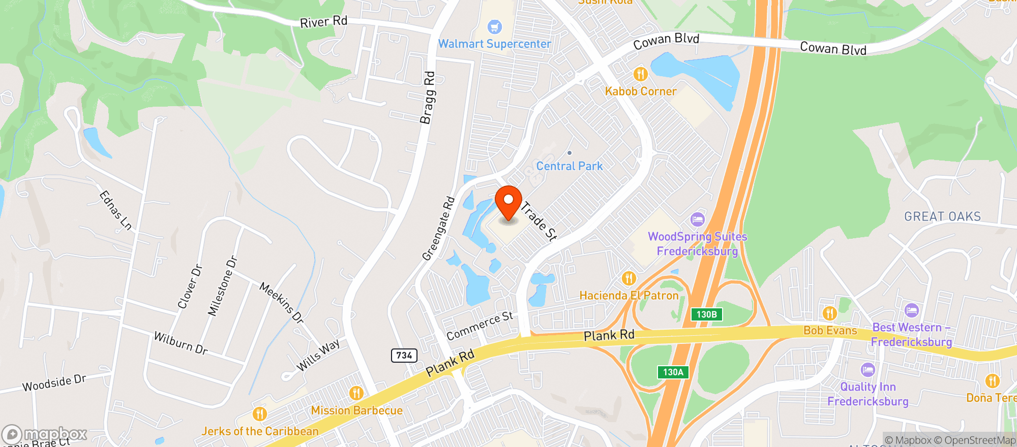 Map showing Target