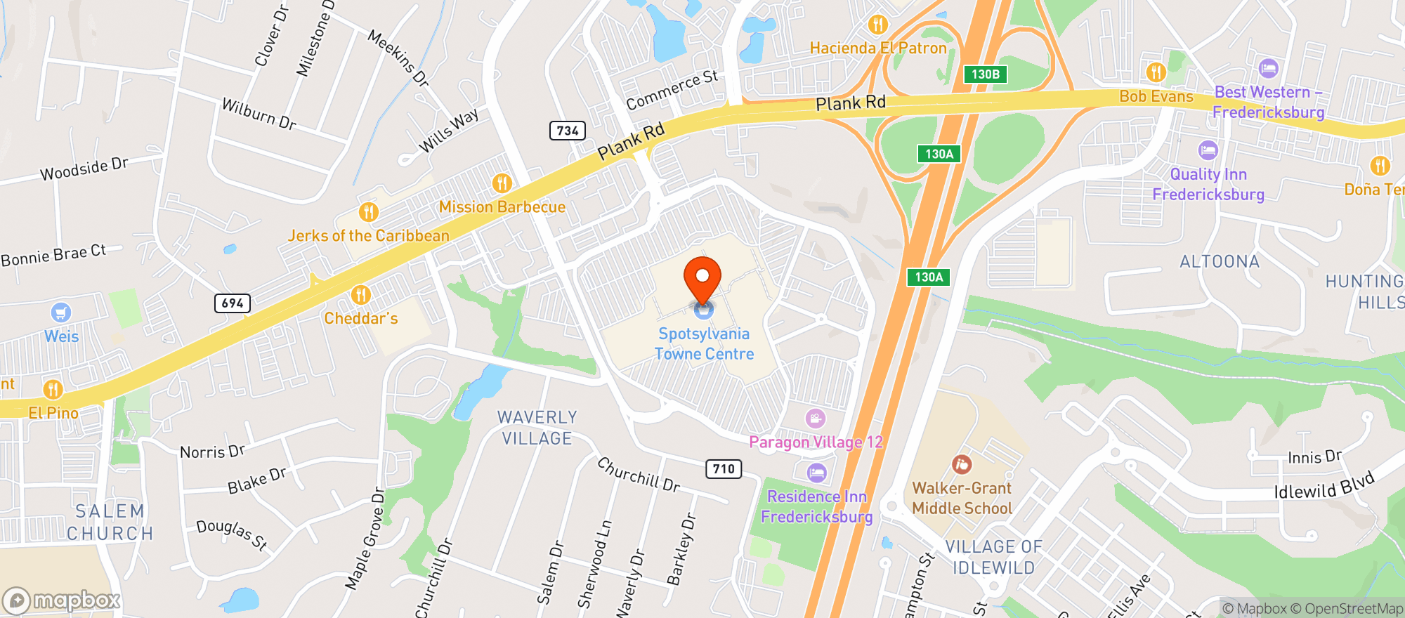 Map showing Gnc