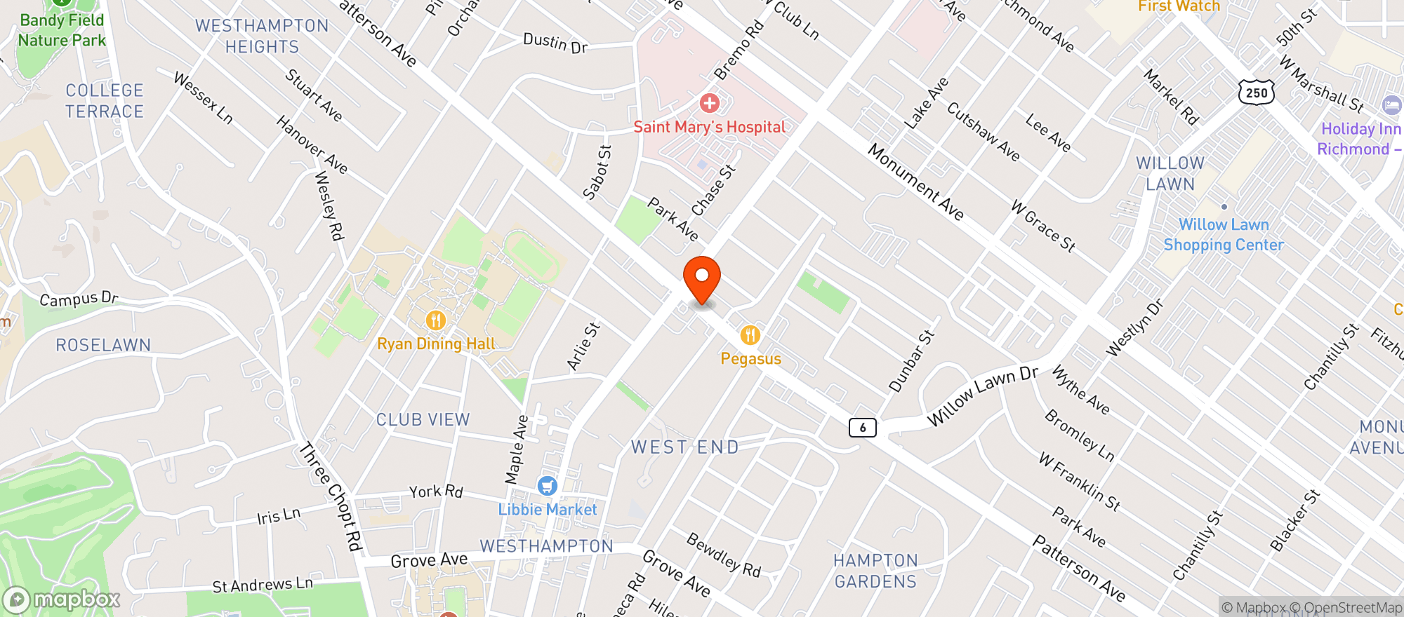 Map showing Lalos Margaritas Mexican Grill