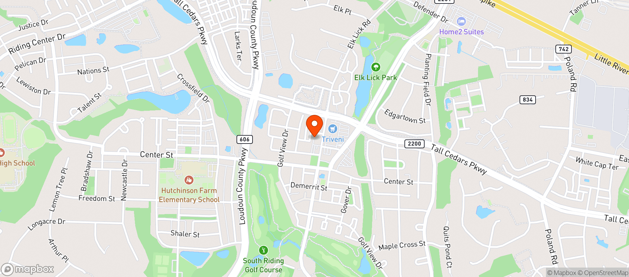 Map showing Mi Azteca Mexican Restaurant