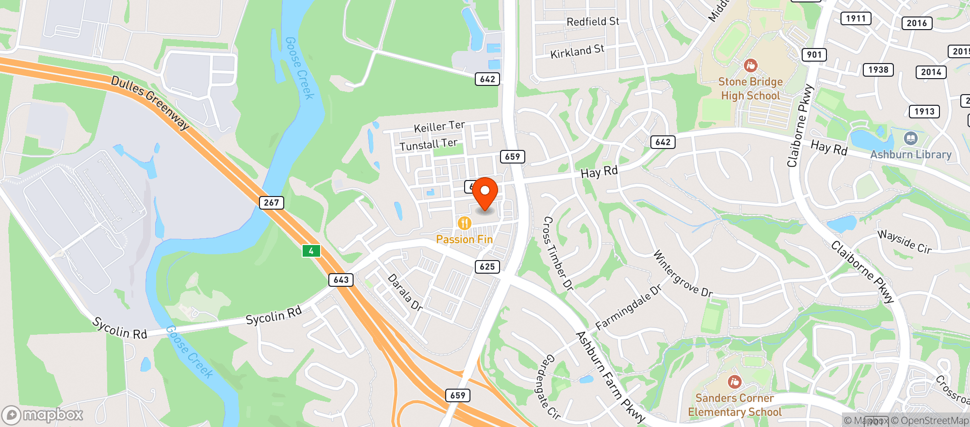 Map showing Harris Teeter