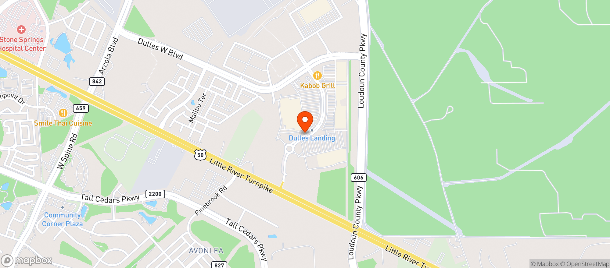 Map showing Walmart Supercenter