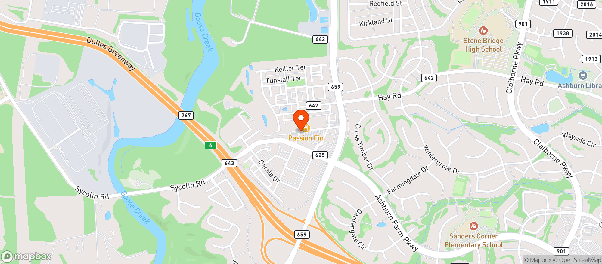 Map showing Farm & Fork Kitchen