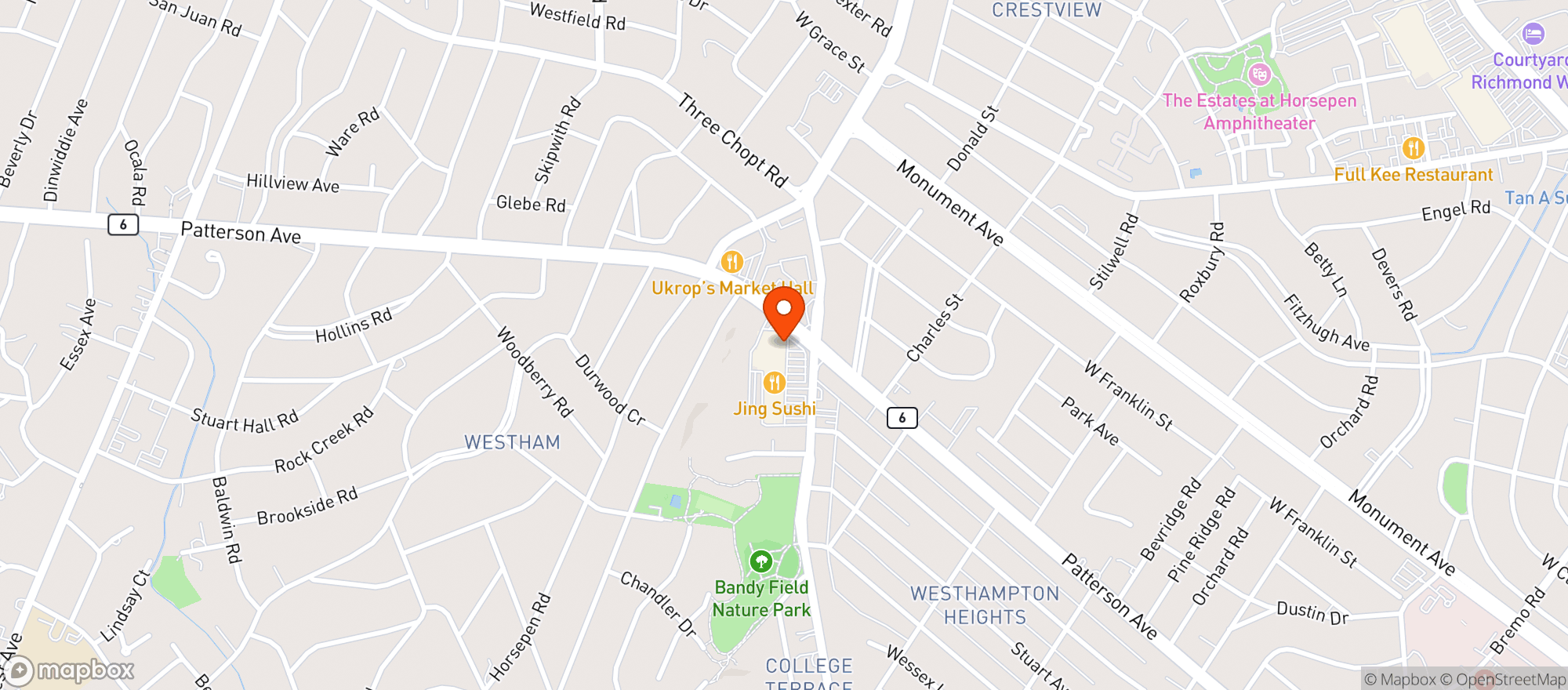 Map showing Publix
