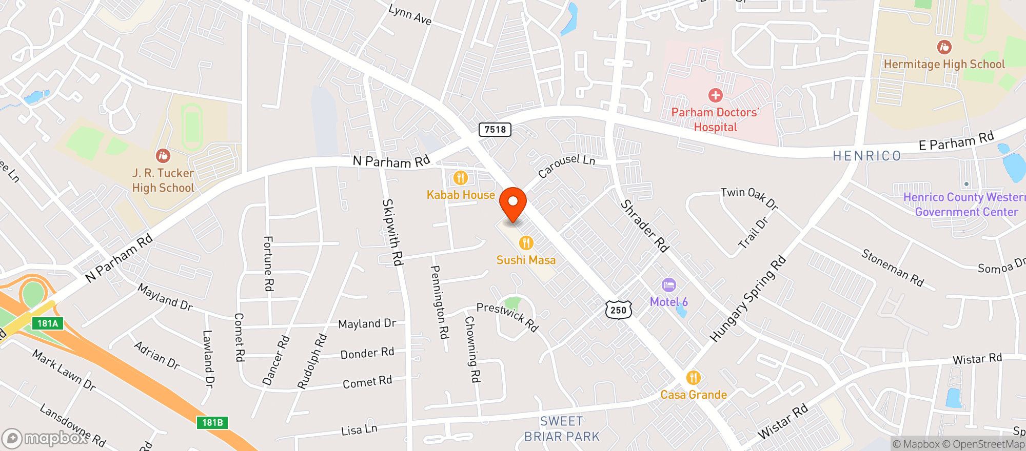 Map showing Total Wine & More