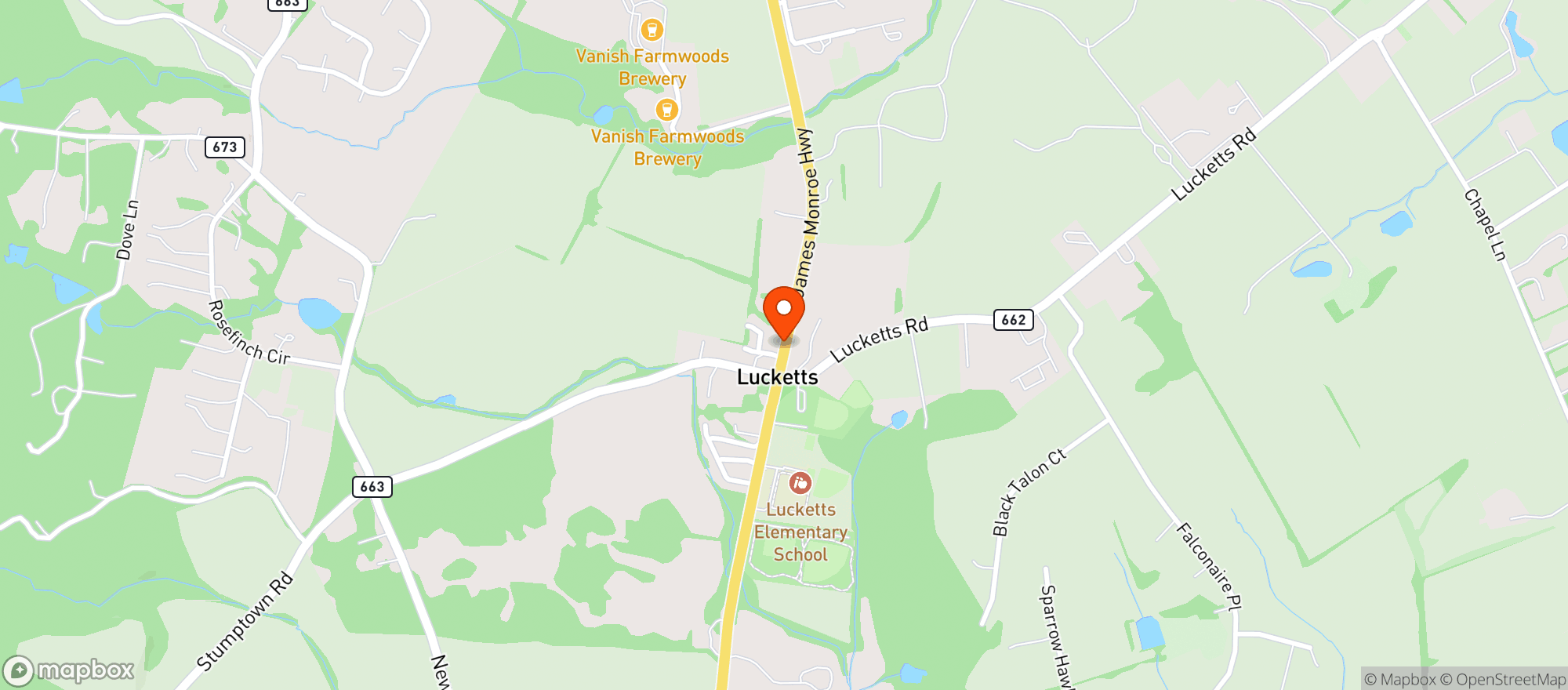 Map showing Gas Mart