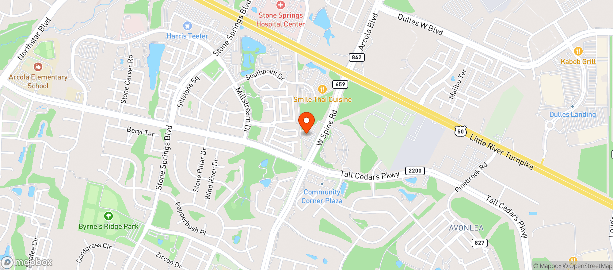 Map showing Dash In
