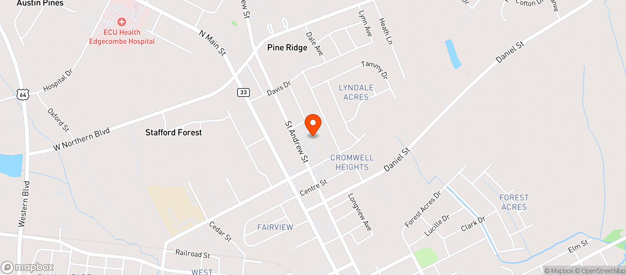 Map showing Food Lion #1394