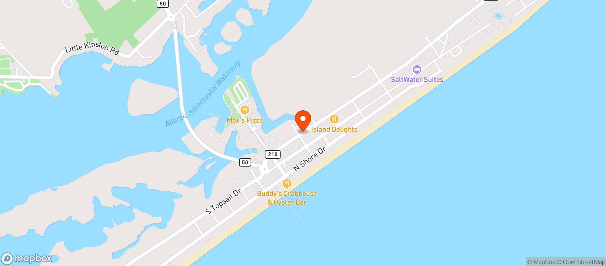 Map showing Margaritas Mexican Grill