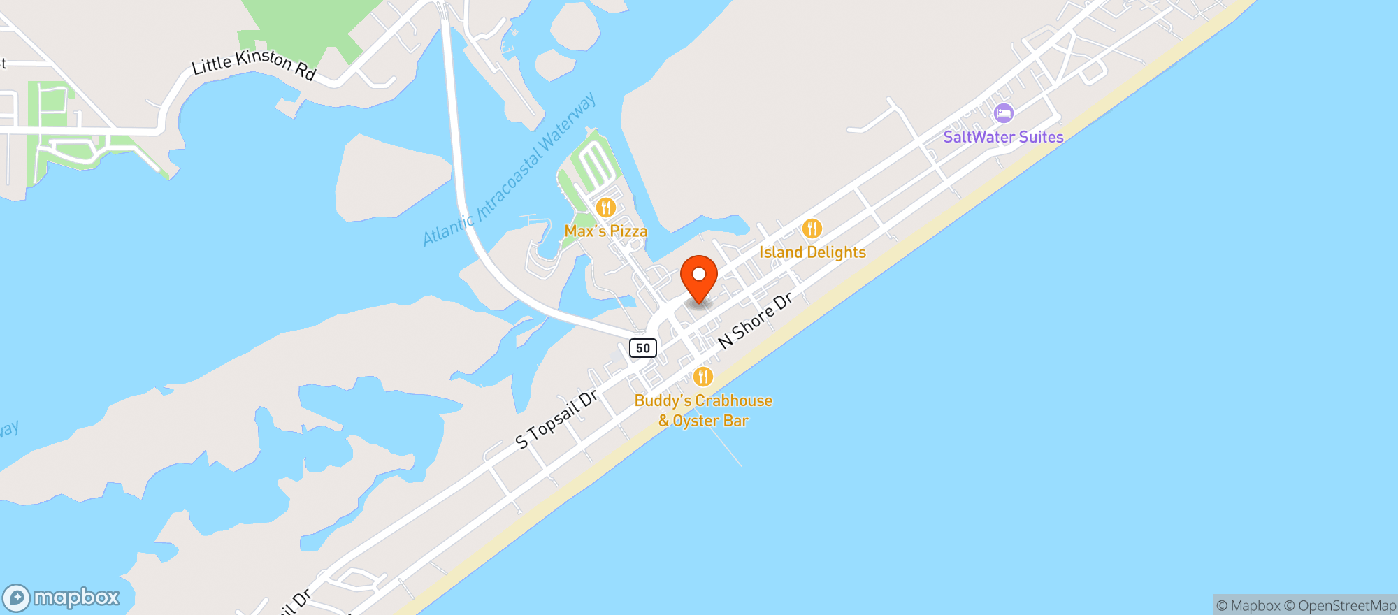 Map showing Eventide