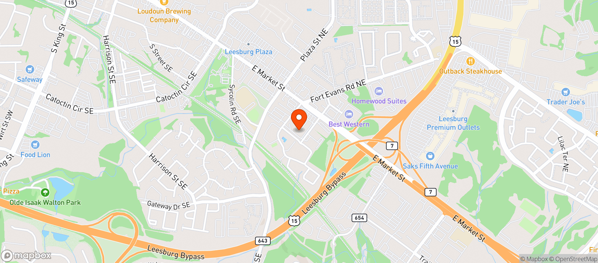 Map showing RJ Deli & Store