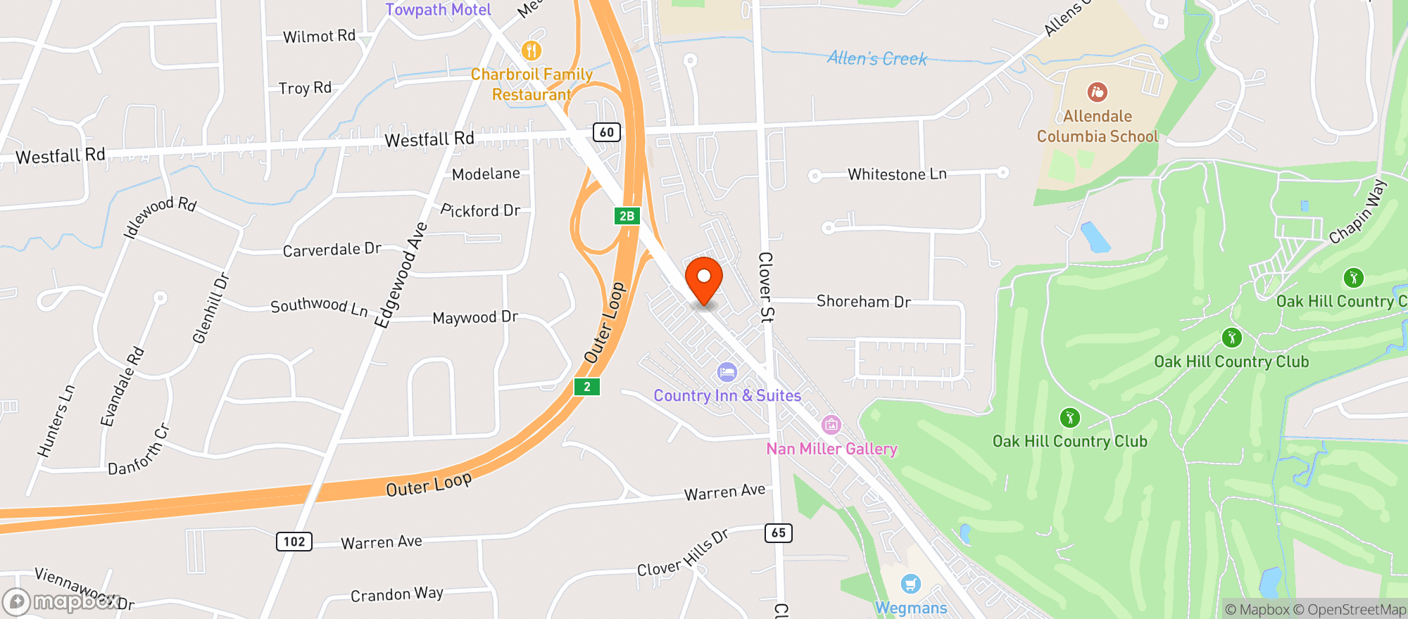 Map showing Whole Foods Market